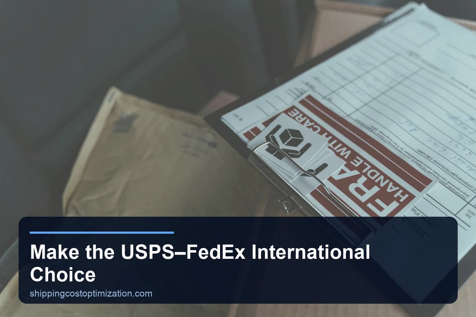 Make the USPS–FedEx International Choice — Choosing international carriers & postal partners